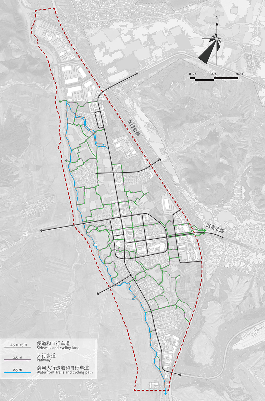 Bei Da Hu New Town Development WATG Cycling and Ped Circulation