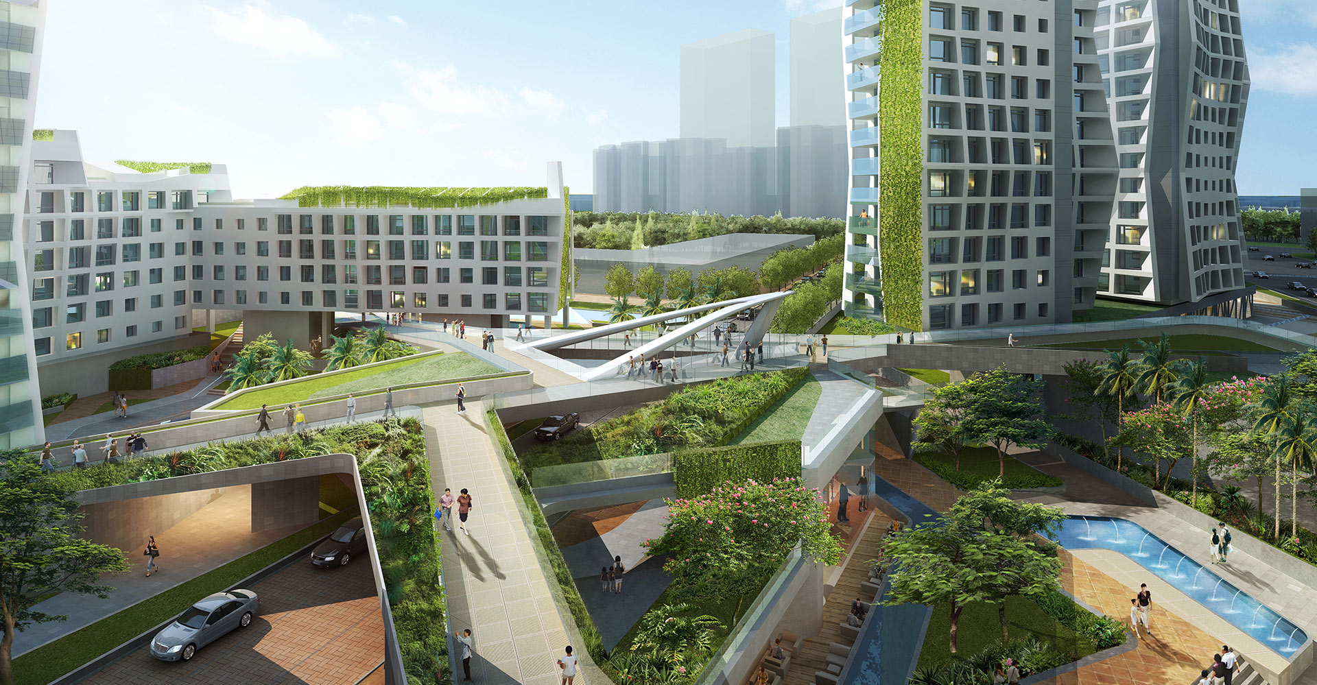 Guangzhou Residential Towers China WATG - Walkways