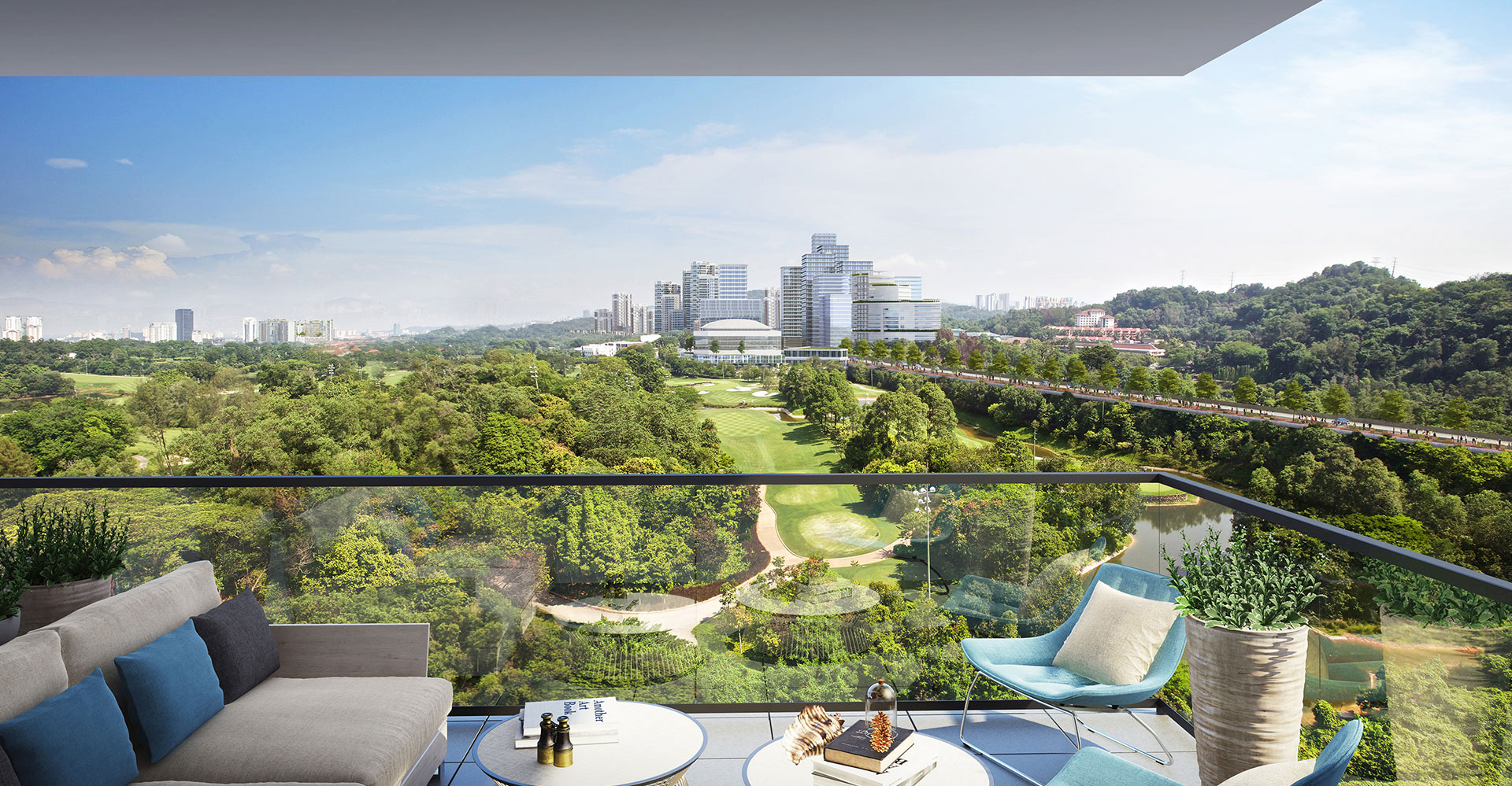 KLGCC Urban Resort Golf - Iskandar Malaysia WATG view stadium