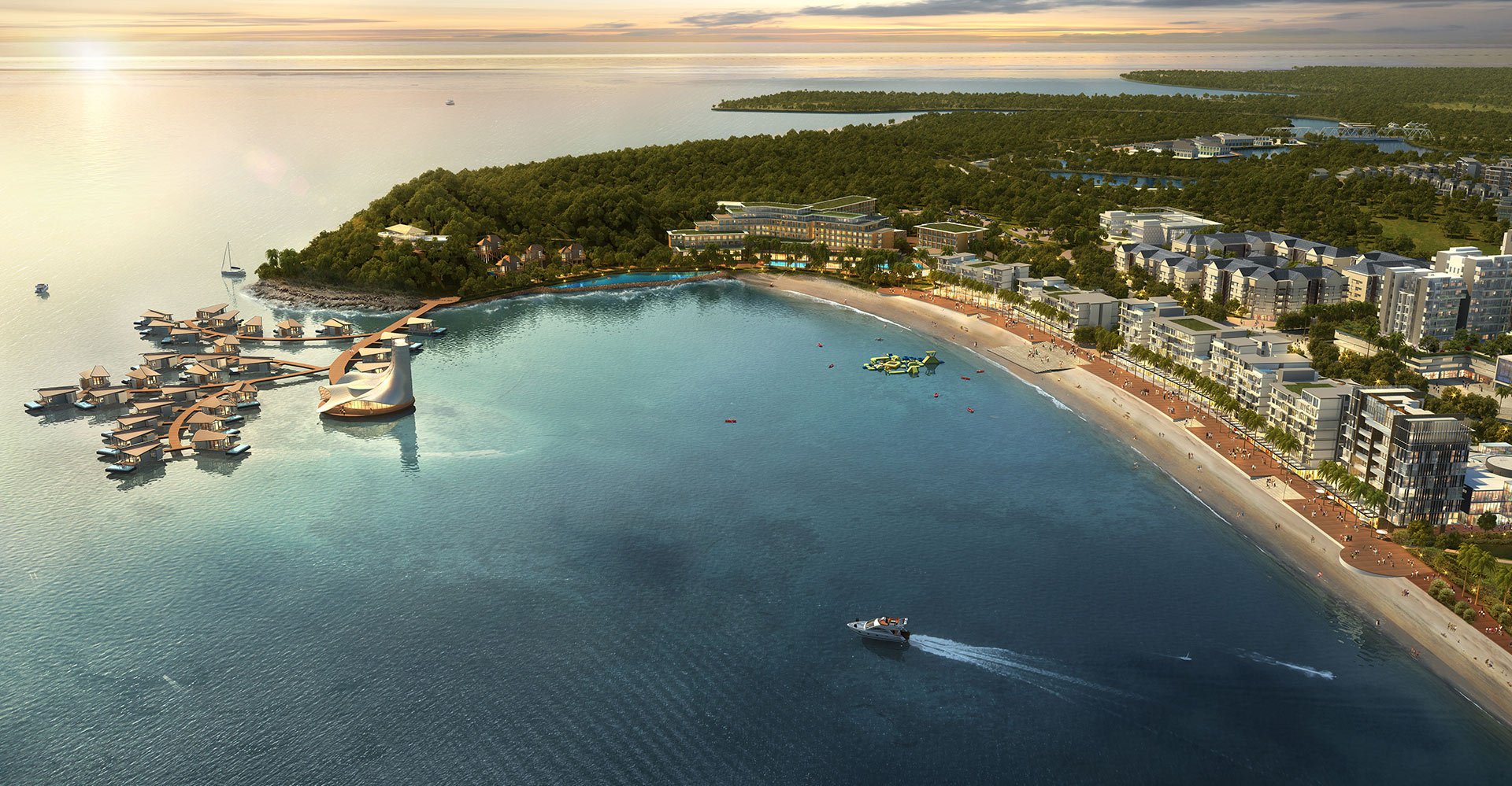 Nuvasa Bay Master Plan - Batam Indonesia - WATG Perspective