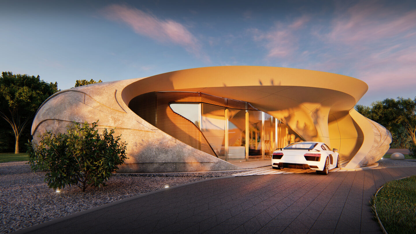 Curve Appeal 3D House WATG