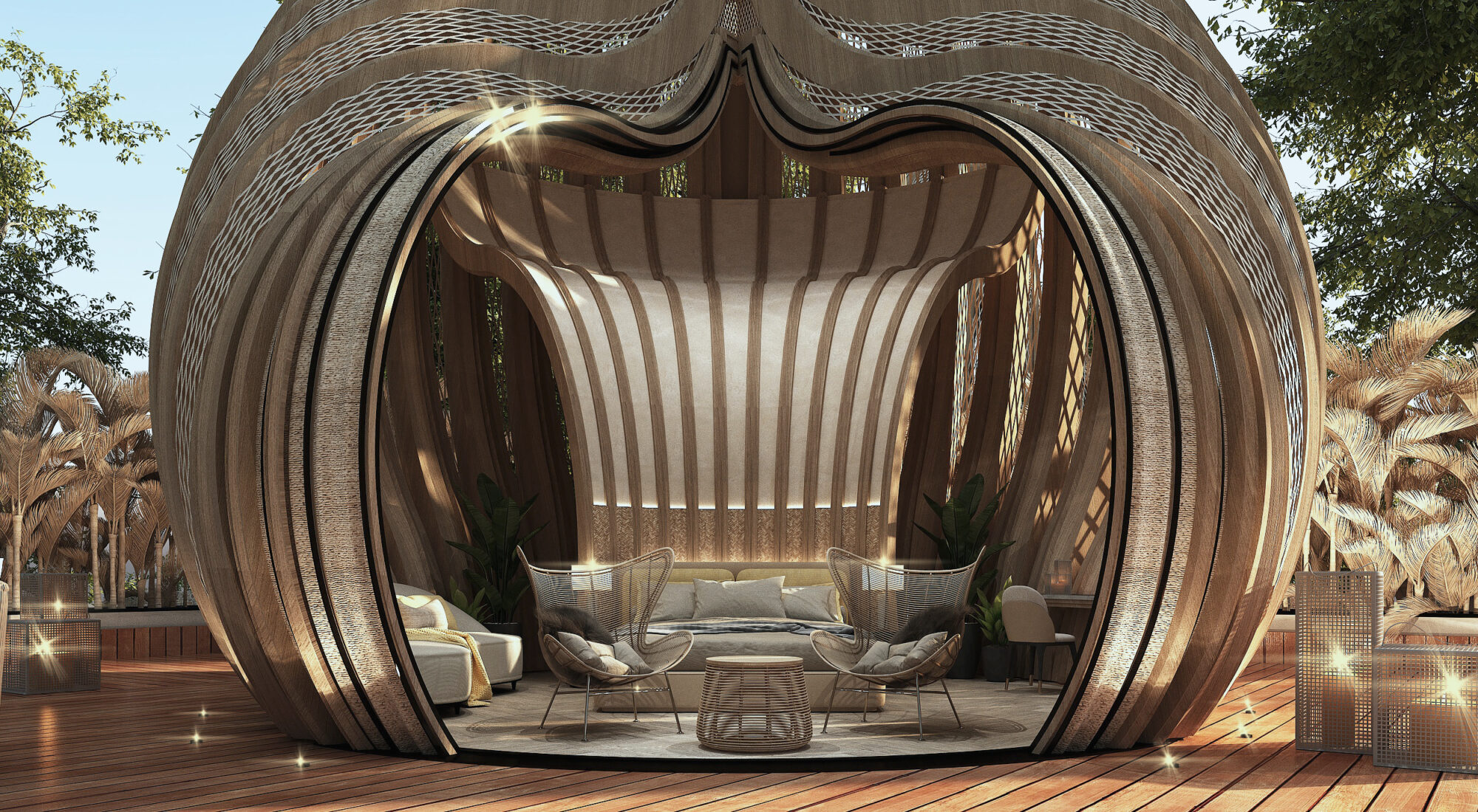 Zoomed in image of the Glam Pod