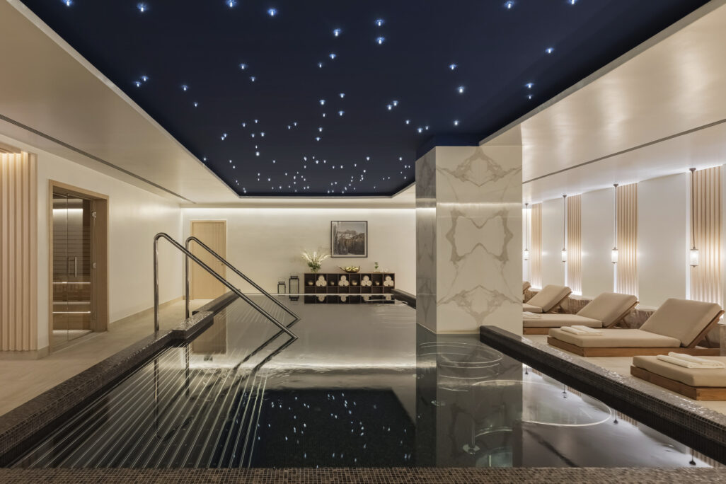 Indoor pool at the Viceroy Kopaonik hotel