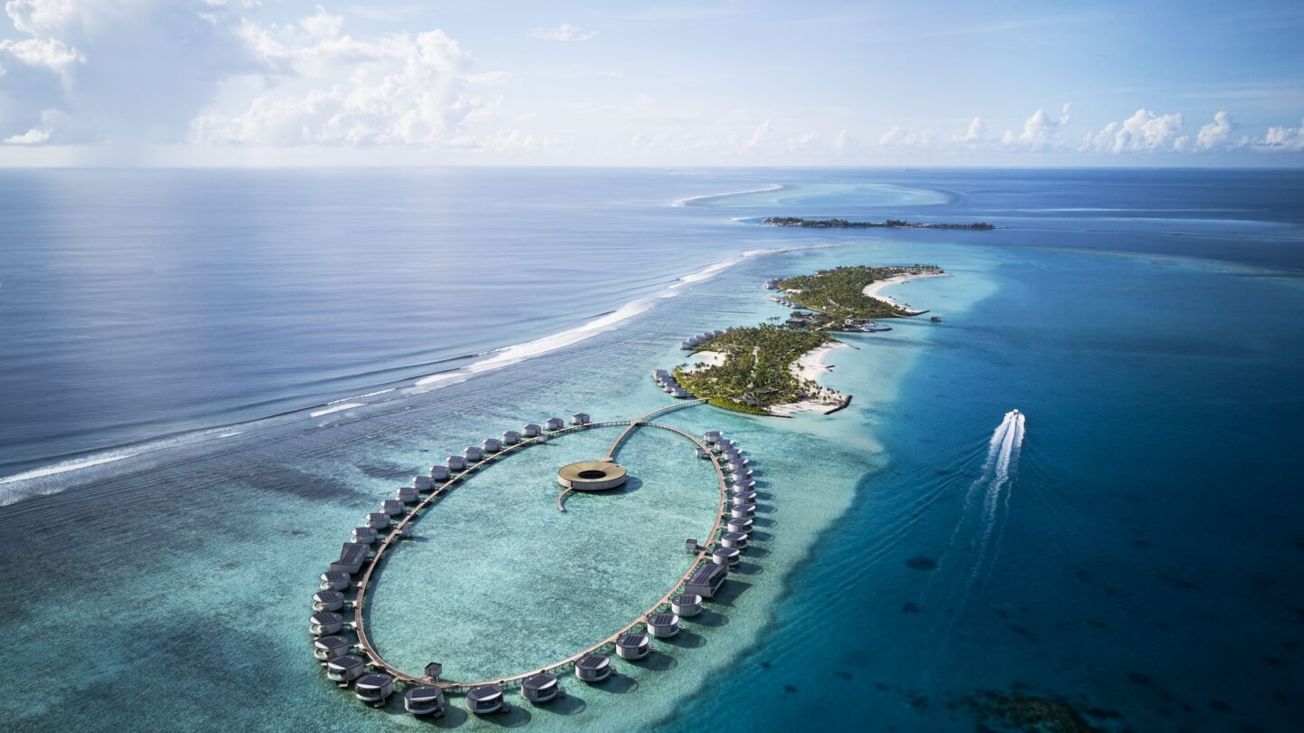 Birds eye view of the Ritz-Carlton Maldives, Fari Islands