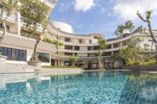 architecture and pool hardscape at ayana segara bali