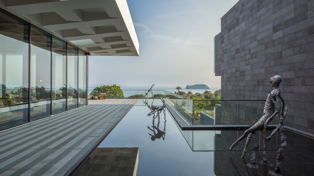JW Marriot Jeju architecture out to sea to Jeju island with sculptures - hospitality trends - 2023 Wrapped: A Year in Review - luxury hospitality design