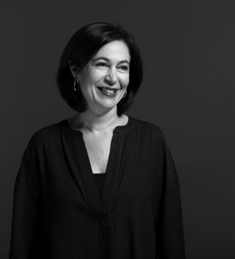 Portrait of Monica Cuervo in black and white