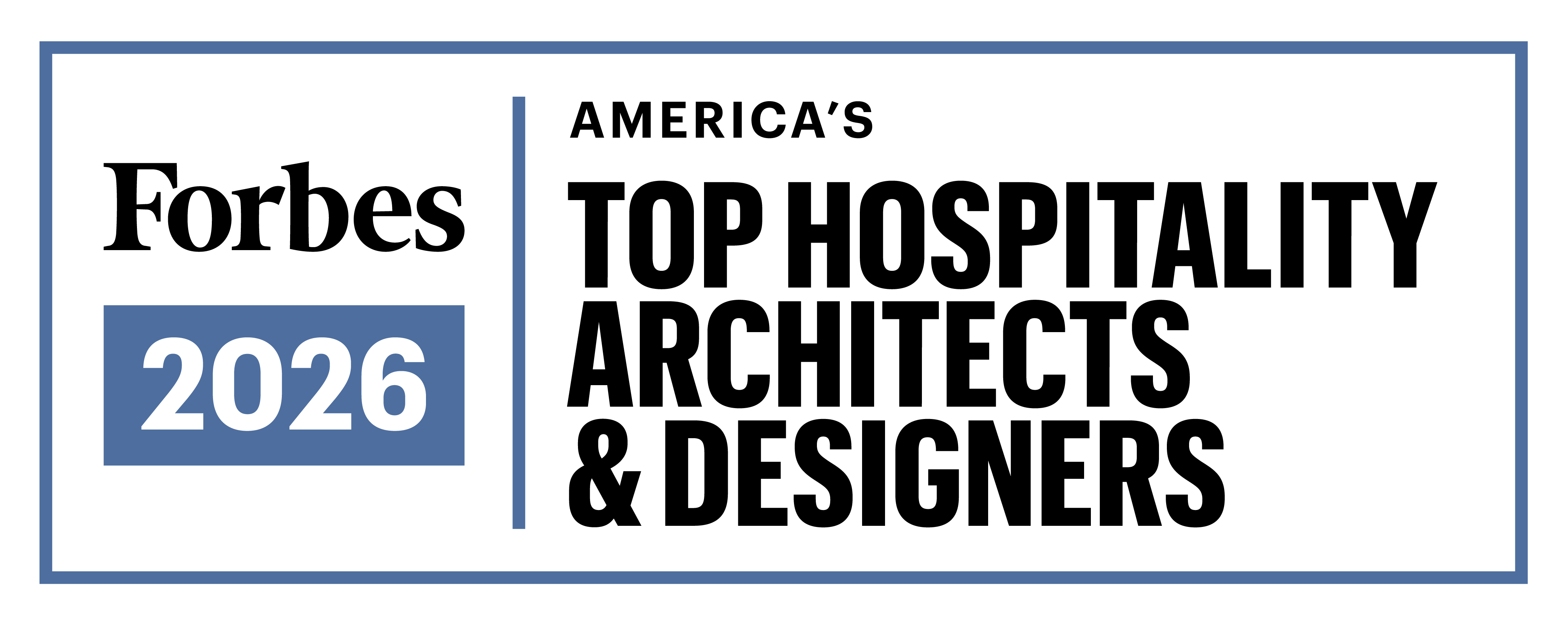 WATG Forbes America's top hospitality architects 2026