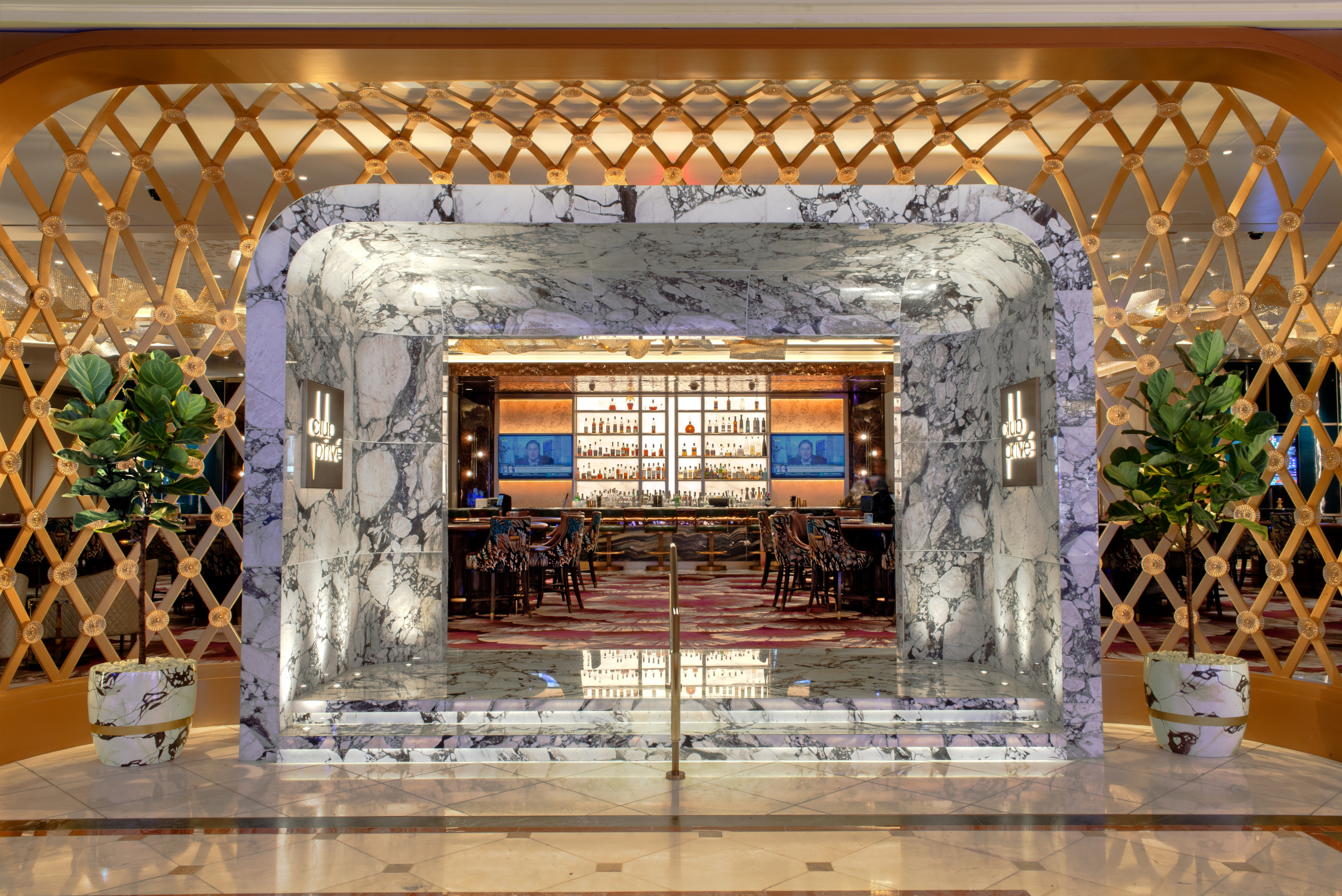 Bellagio Club Prive Bar Wimberly Interiors